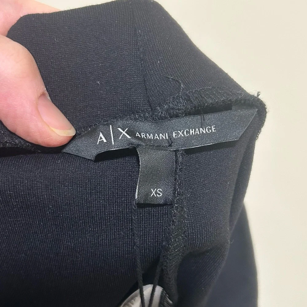 NWT Armani Exchange Black Midi Pencil Skirt - Size XS